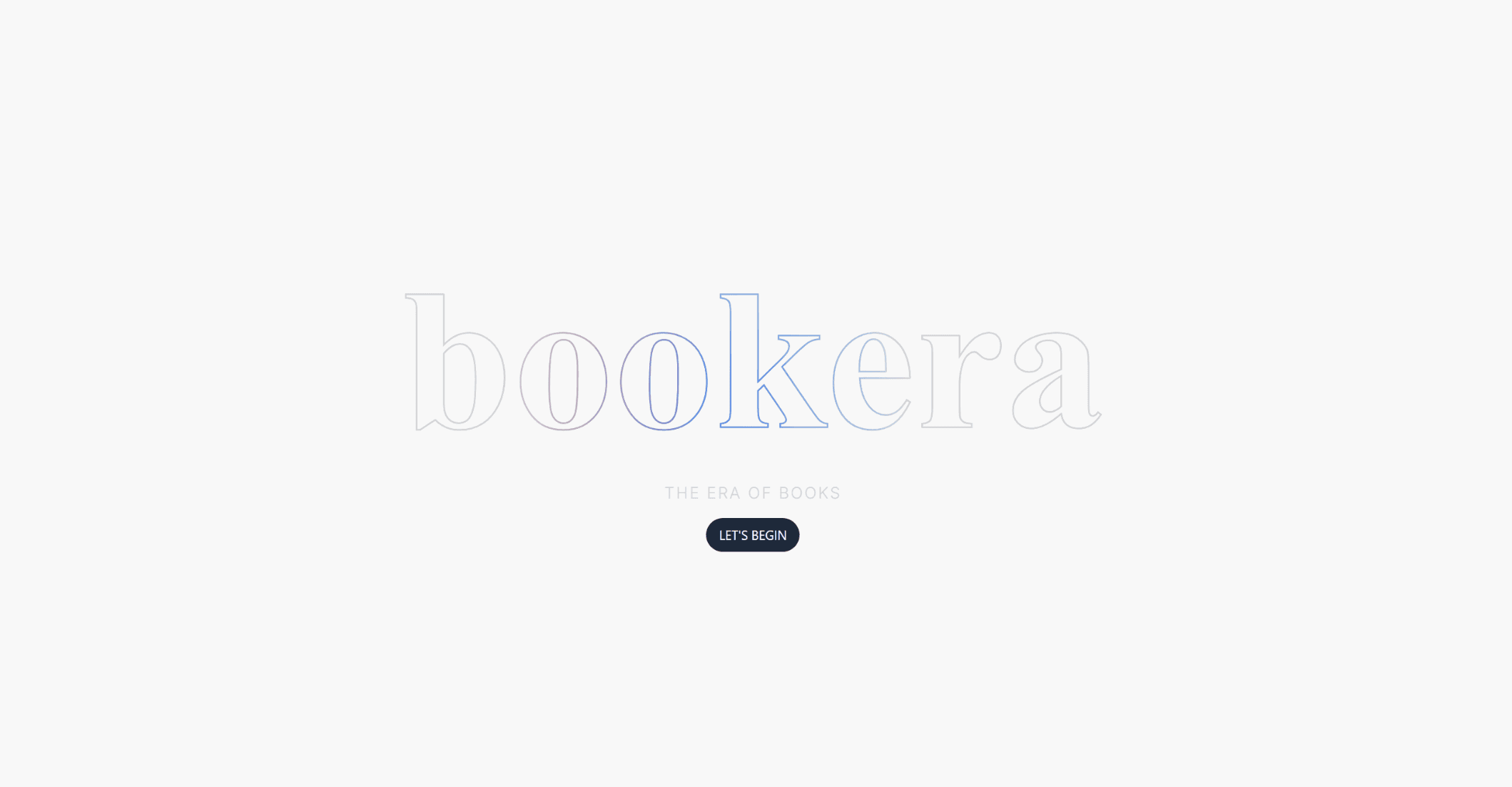 Bookera homepage